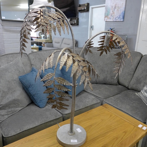 1341 - A silver palm tree table lamp