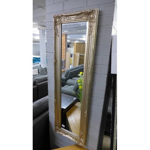 1422 - A Seattle champagne hall mirror, H 132 x W 42 (Seattlechamp26)   #