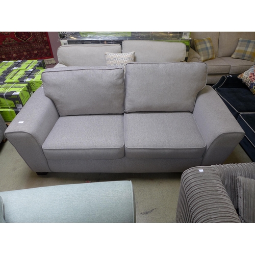 1590 - A cloud grey upholstered 2.5 seater sofa