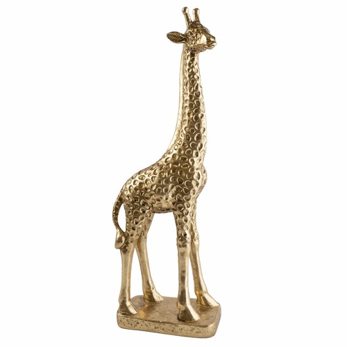 1363 - A gold resin ornamental giraffe - H52cms (66243217)