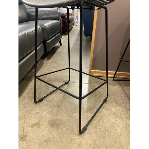 1409 - A pair of Shipley grey bar stools