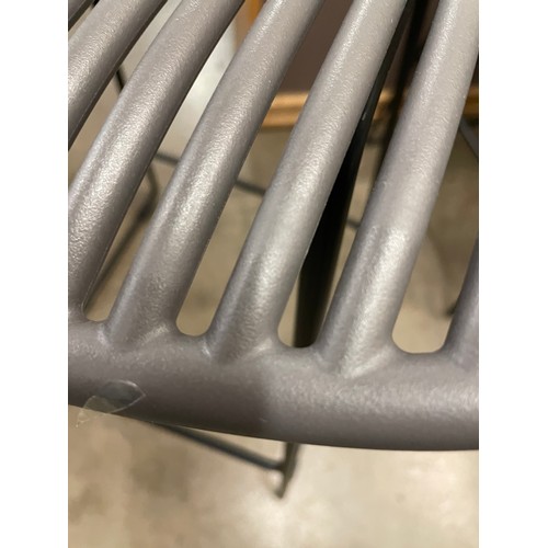 1409 - A pair of Shipley grey bar stools