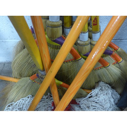 2386 - 4 Mops and 13 Wallis Tambo soft brushes