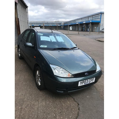 2493 - Ford Focus 1.6L LX petrol four door saloon with automatic transmission, new battery fitted. One owne... 