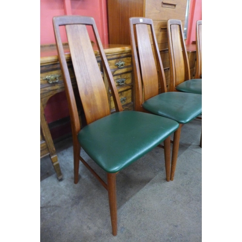 12 - A set of six Danish Kofoed Hornslet teak dining chairs, designed by Niels Kofoed