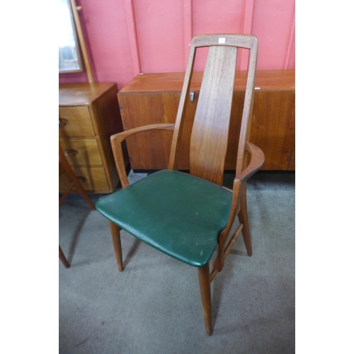 12 - A set of six Danish Kofoed Hornslet teak dining chairs, designed by Niels Kofoed