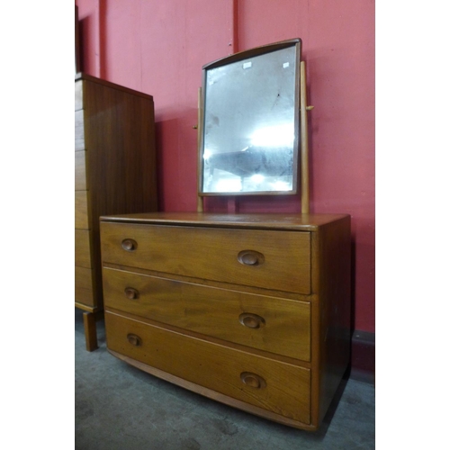 2 - An Ercol Blonde elm dressing chest