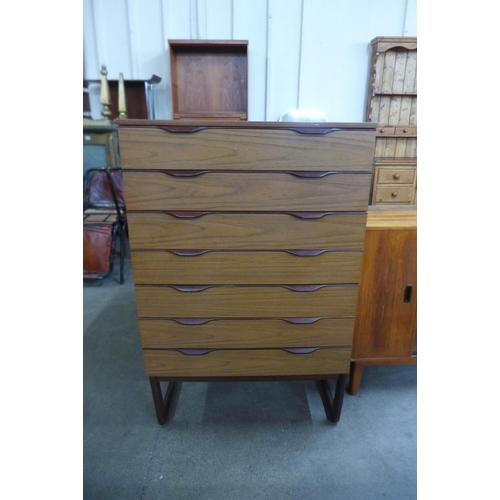 20 - A Europa teak chest of drawers