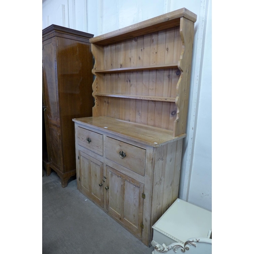 282 - A Victorian and later pine dresser