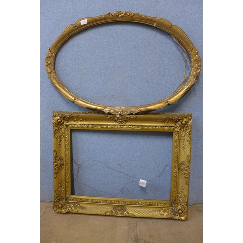 391 - Two gilt picture frames