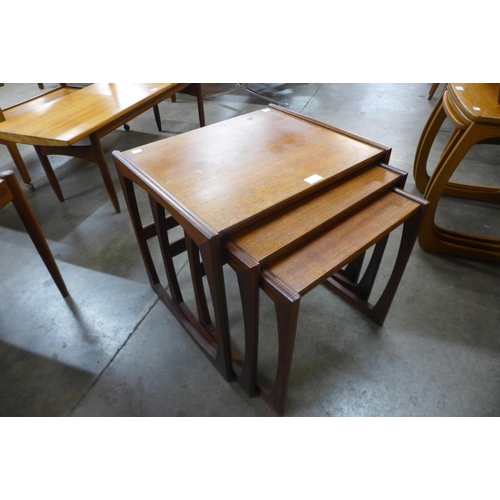 8 - A G-Plan Quadrille teak nest of tables