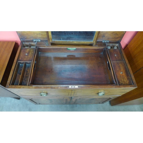 92 - A Regency inlaid mahogany bachelor's dressing chest