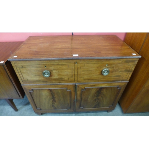 92 - A Regency inlaid mahogany bachelor's dressing chest