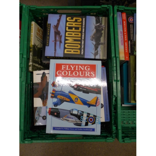 1122 - Four boxes of hardback books, mainly aircraft**PLEASE NOTE THIS LOT IS NOT ELIGIBLE FOR POSTING AND ... 