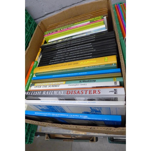 1124 - Four boxes of hardback books, mainly Railways**PLEASE NOTE THIS LOT IS NOT ELIGIBLE FOR POSTING AND ... 