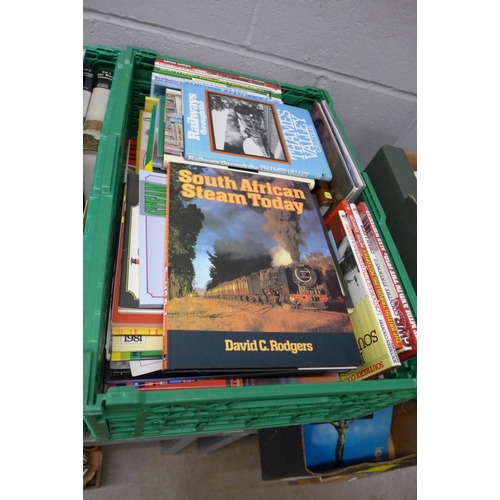 1124 - Four boxes of hardback books, mainly Railways**PLEASE NOTE THIS LOT IS NOT ELIGIBLE FOR POSTING AND ... 