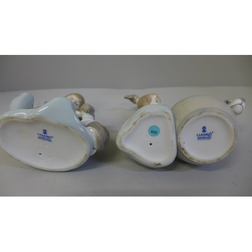 603 - Two Lladro figures