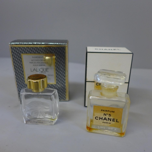 A bottle of Chanel No. 5 Elixir Sensuel perfume, revitalising