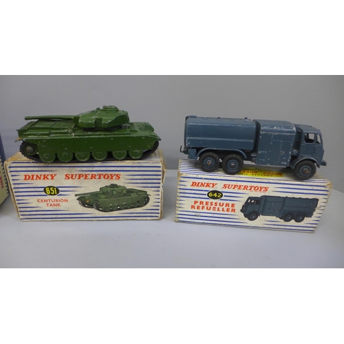 639 - Three Dinky Supertoys model vehicles, 642, 956 and 651, boxed