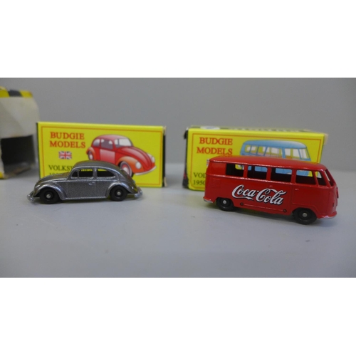 653 - Three Budgie model vehicles, boxed, large box a/f