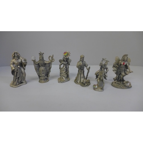 675 - Six Myth and Magic figures, boxed