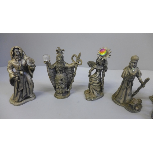 675 - Six Myth and Magic figures, boxed