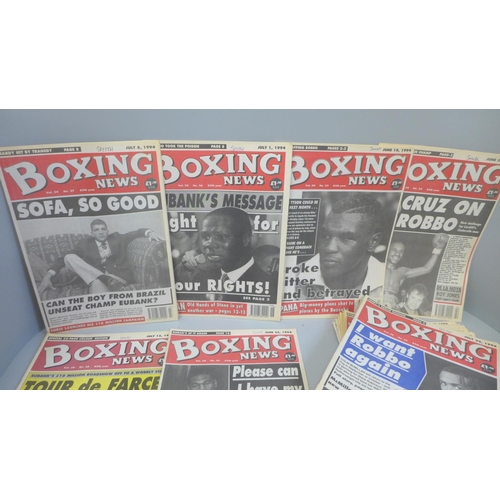 722 - A collection of boxing magazines