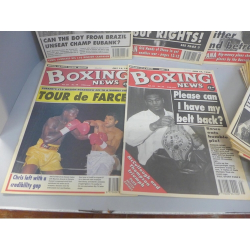 722 - A collection of boxing magazines