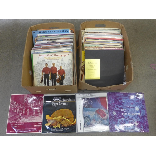 747 - Two boxes of classical and easy listening records**PLEASE NOTE THIS LOT IS NOT ELIGIBLE FOR POSTING ... 