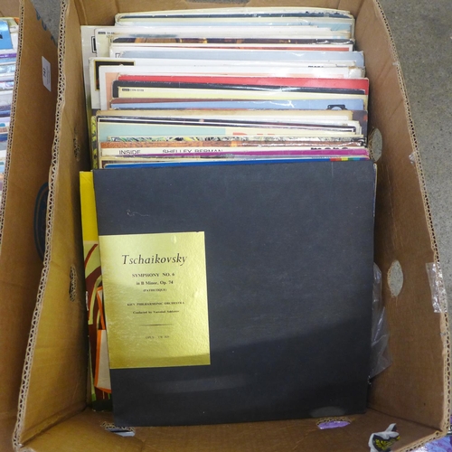 747 - Two boxes of classical and easy listening records**PLEASE NOTE THIS LOT IS NOT ELIGIBLE FOR POSTING ... 