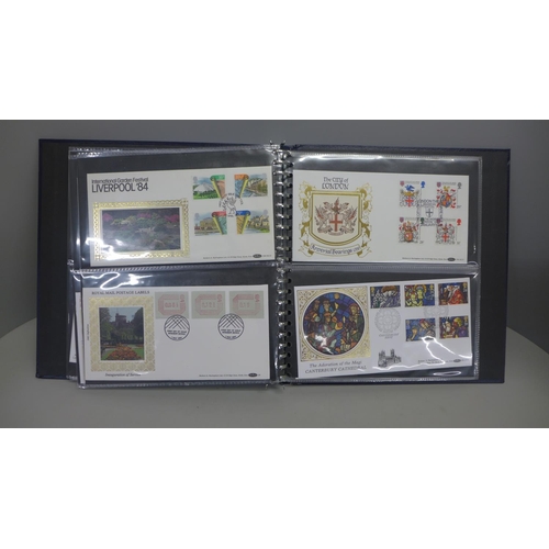 772 - Stamps:- album of GB Beaham silk first day covers (44 No.)