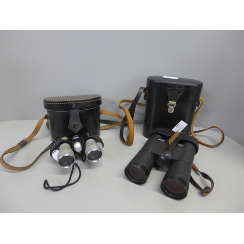 777 - A pair of Zeiss binoculars, cased and a pair of King binoculars, cased