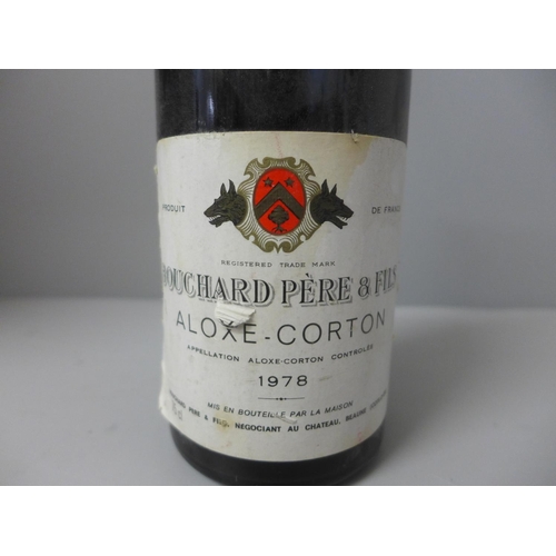 810 - One bottle of Bouchard Pere & Fils Aloxe-Corton 1978 red wine