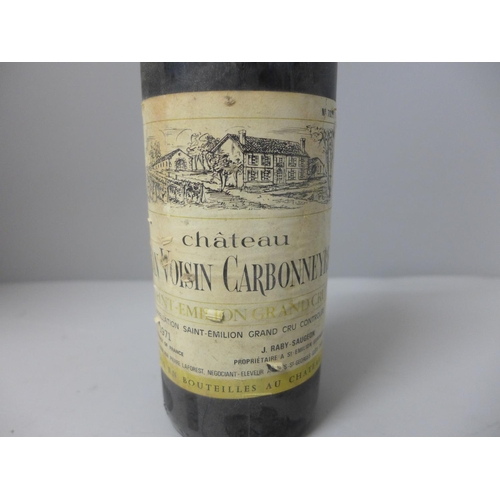 811 - A 1971 Chateau Jean Voisin Carbonneyre Grand Cru