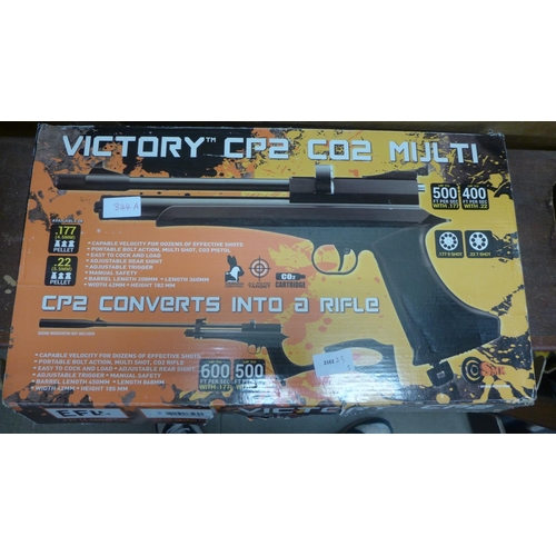 844A - A Victory CP2 air pistol, (converts to a rifle), boxed