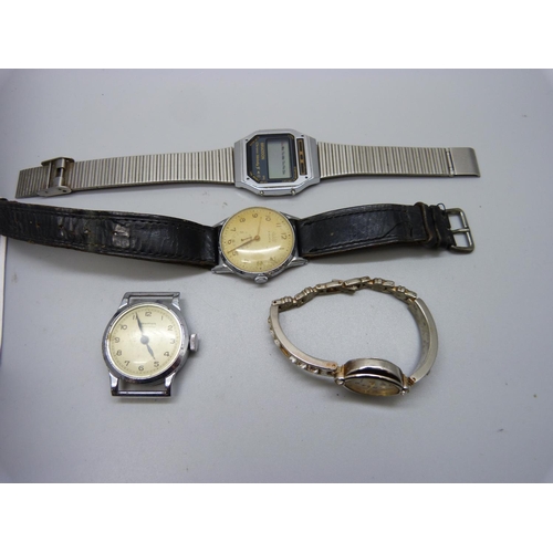 916 - Six wristwatches including Skagen, Prado, etc.