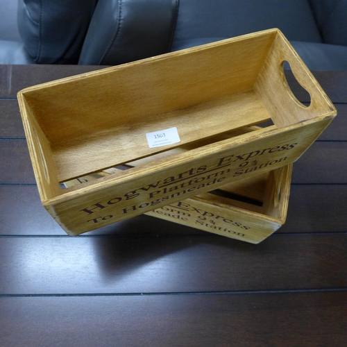 1517 - A pair of Harry Potter crates