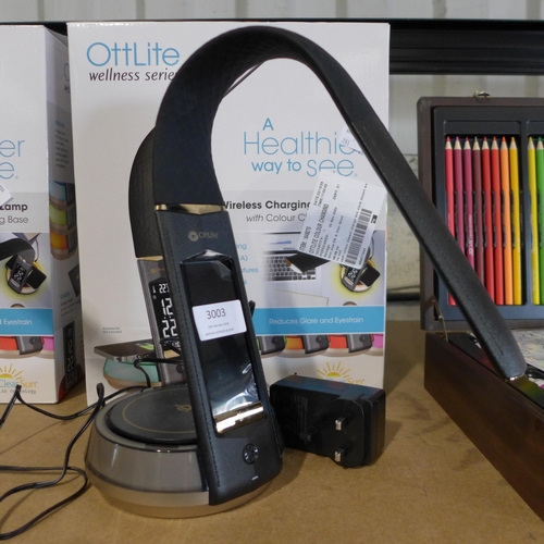 3003 - Ottlite Colour Changing LED Desk Lamp (283-235) * This lot Is subject to VAT