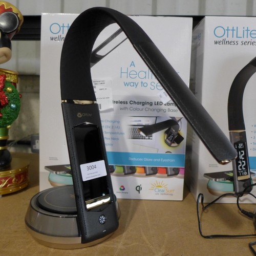 3004 - Ottlite Colour Changing LED Desk Lamp (283-236) * This lot Is subject to VAT