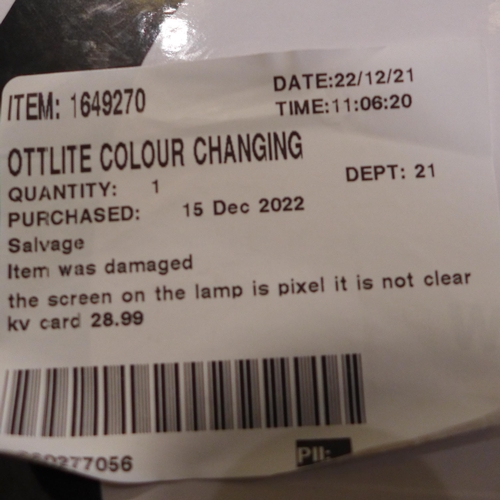 3004 - Ottlite Colour Changing LED Desk Lamp (283-236) * This lot Is subject to VAT