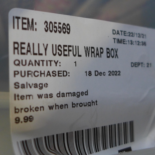 3011 - Really Useful Wrap Box (283-215) * This lot Is subject to VAT