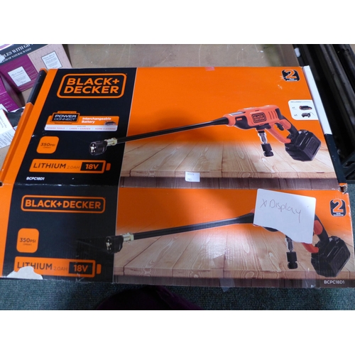 3022 - B&D cordless 18V Pressure Washer   (281-61)   * This lot is subject to vat