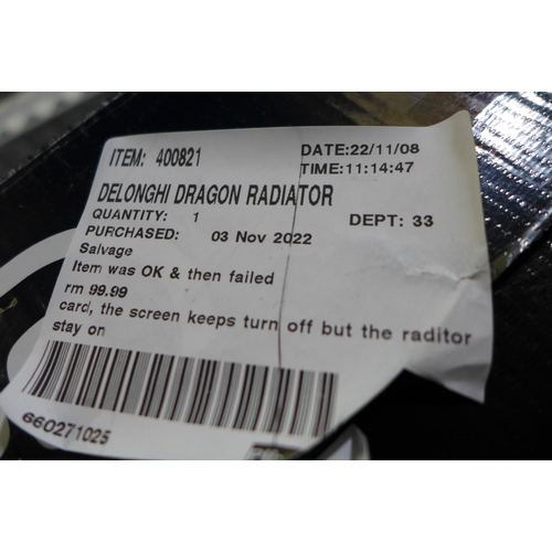 3062 - Delonghi Dragon Radiator - TRDX40820E    (281-59)   * This lot is subject to vat