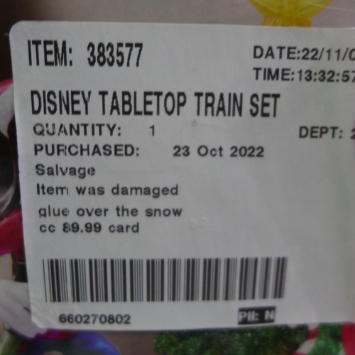 3073 - Disney Tabletop Train Set and Disney Ornaments  (281-55,73)   * This lot is subject to vat