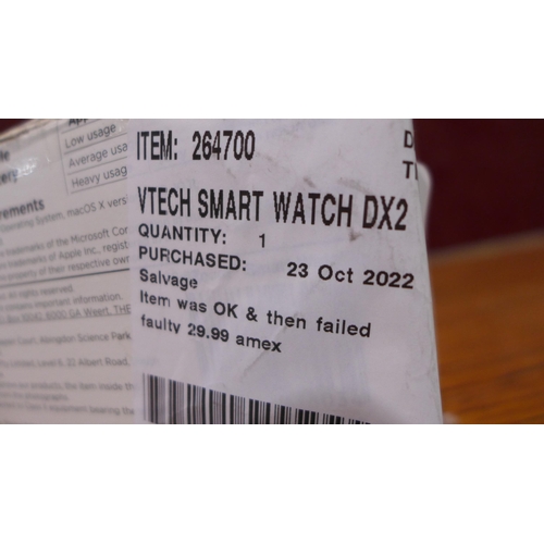 3099 - Vtech Smart Watch DX2 - blue (281-36)   * This lot is subject to vat