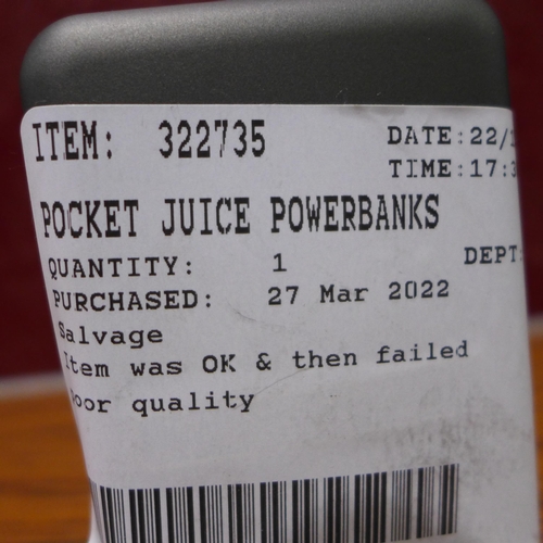 3106 - Pocket Juice Powerbank  (282-299)  * This lot is subject to vat