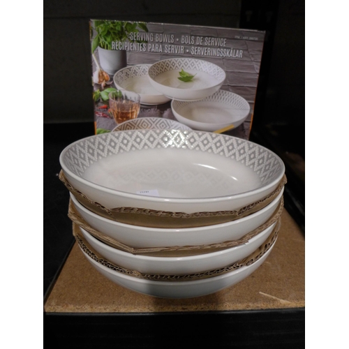 3170 - Elegance 4Pc Bowl Set    (282-623)  * This lot is subject to vat