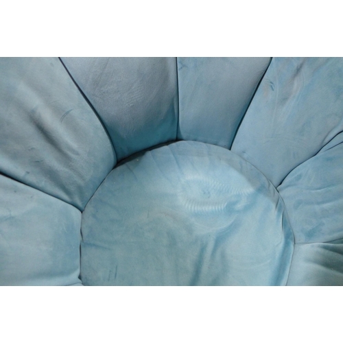 3227 - Fabric Swivel Chair Blue , Original RRP £224.91 + vat (282-306)  * This lot is subject to vat