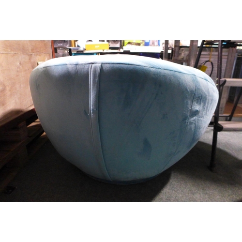 3227 - Fabric Swivel Chair Blue , Original RRP £224.91 + vat (282-306)  * This lot is subject to vat