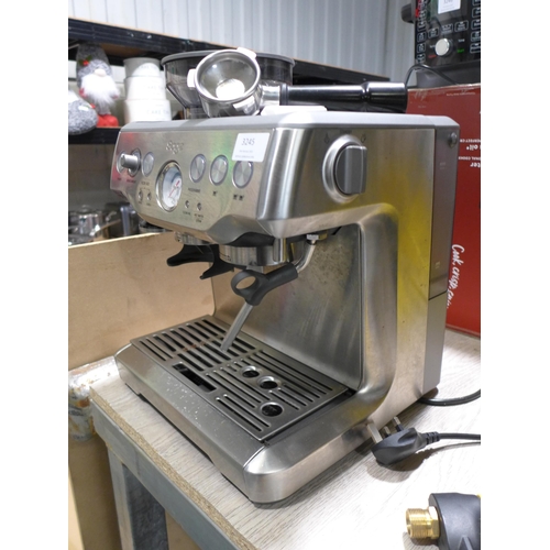 3245 - Sage Pump Coffee Machine , Original RRP £449.99 + vat (282-124)  * This lot is subject to vat